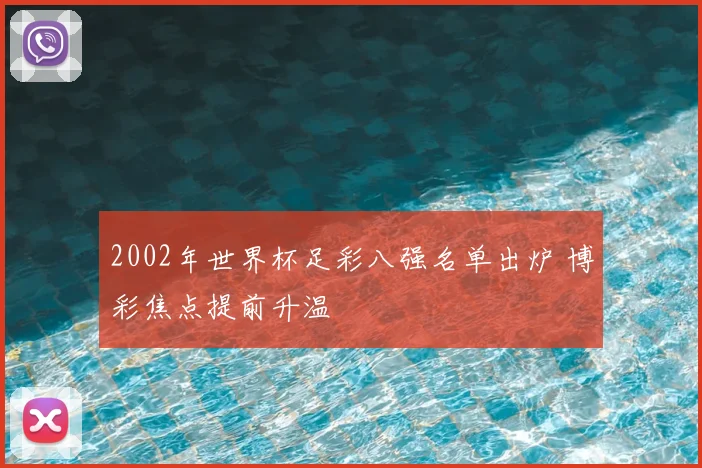 2002年世界杯足彩八强名单出炉 博彩焦点提前升温