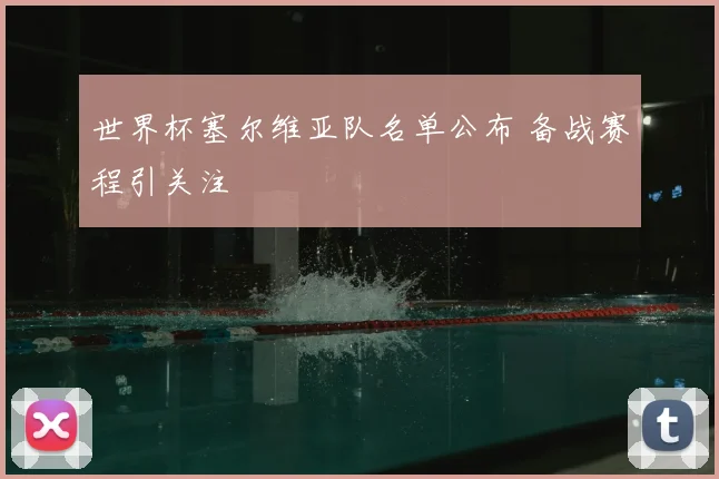 世界杯塞尔维亚队名单公布 备战赛程引关注